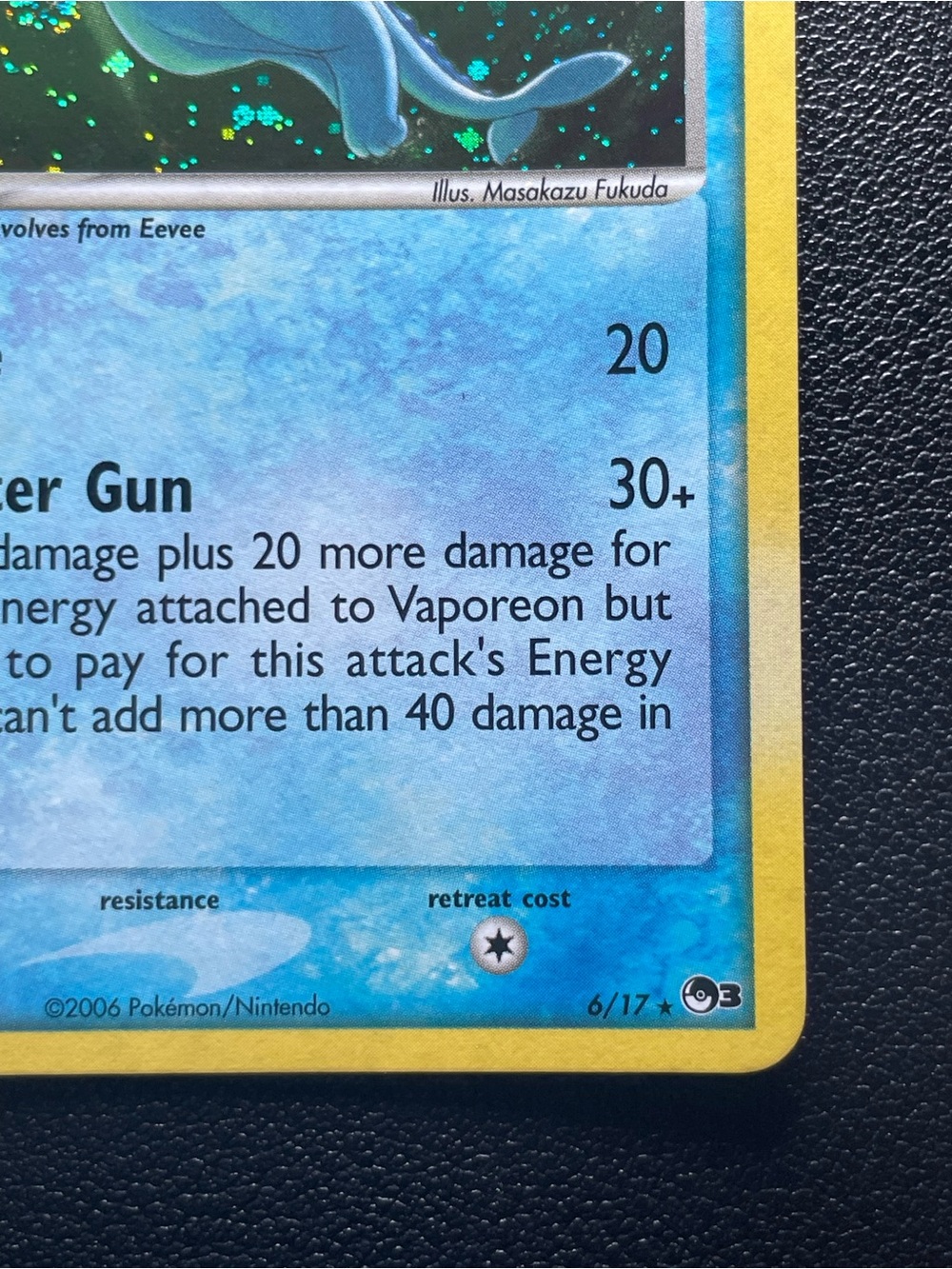 Vaporeon #6/Holo/Pokemon POP Series 3 - Picture 5 of 15